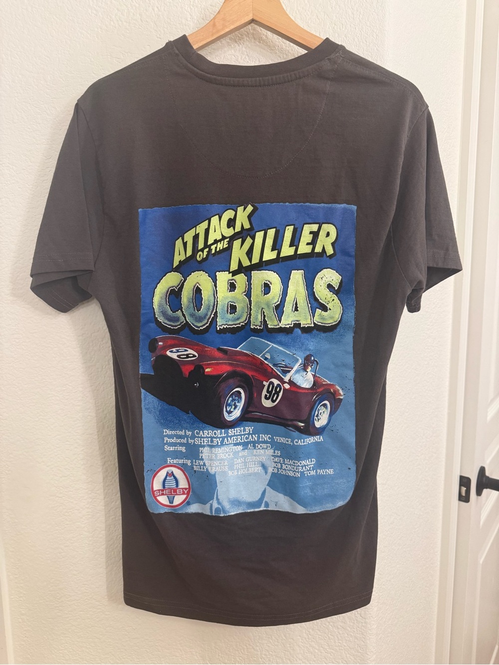Official Shelby Licensed Dark Gray Short Sleeve T-Shirt Shelby Cobra Medium